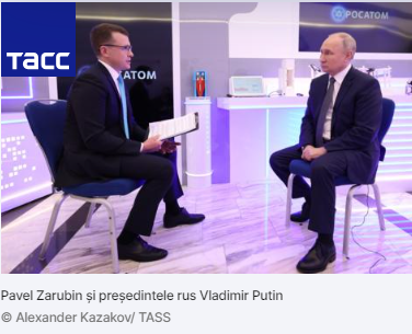 Putin, nou interviu: Baerbock e o catastrofă pentru Germania; Biden e președintele SUA preferabil; Blinken e „omul rușilor”. Trump se bucură de „compliment”