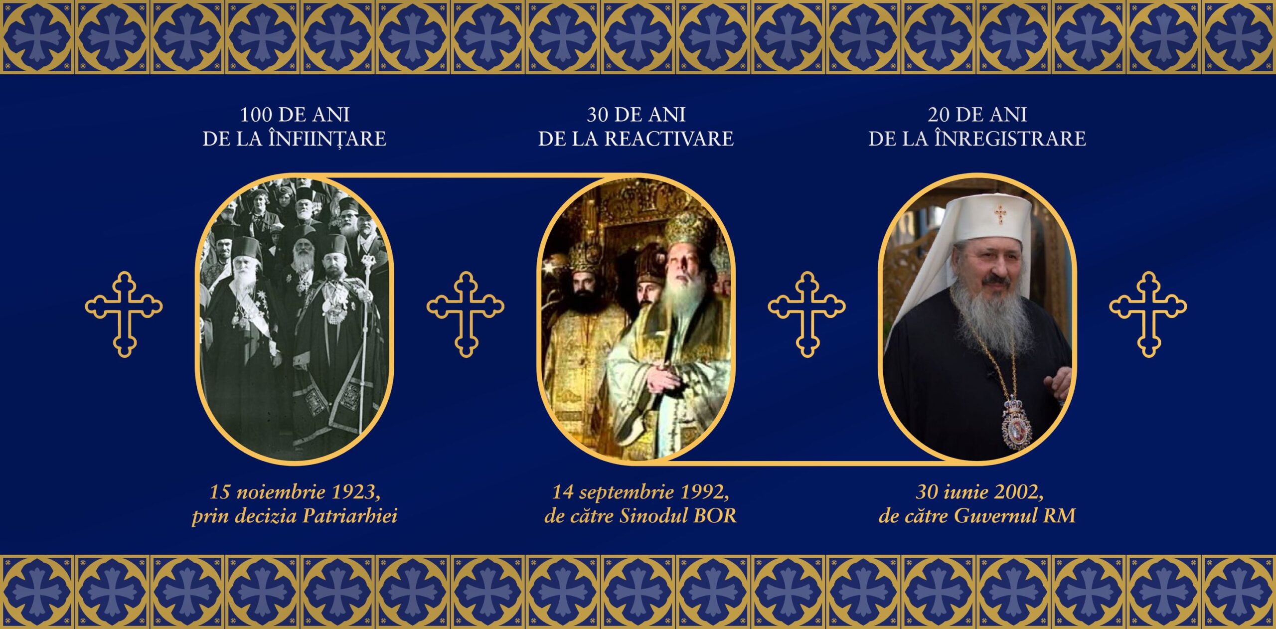 30 de ani de la reactivarea Mitropoliei Ortodoxe Române a Basarabiei, sărbătoriți la Chișinău de Înălțarea Sfintei Cruci, pe 14 septembrie 2022