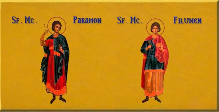 29 noiembrie: Pomenirea Sfântului Mucenic Paramon și a altor 370. Sf Mc Filumen. Cuviosul Acachie Sinaitul. Sfântul Mucenic Dionisie, Episcopul Corintului. Sfântul Tiridat împăratul Armeniei. Sfântul Mucenic Apolonie